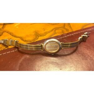 Unique Women's 17mm French Made JAZ Watch, Multi Tone Metals